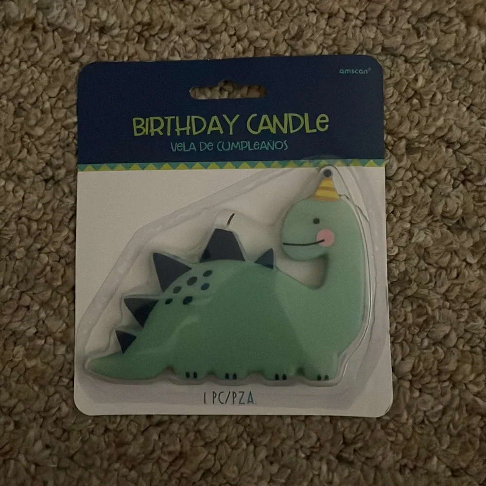 Dinosaur candle